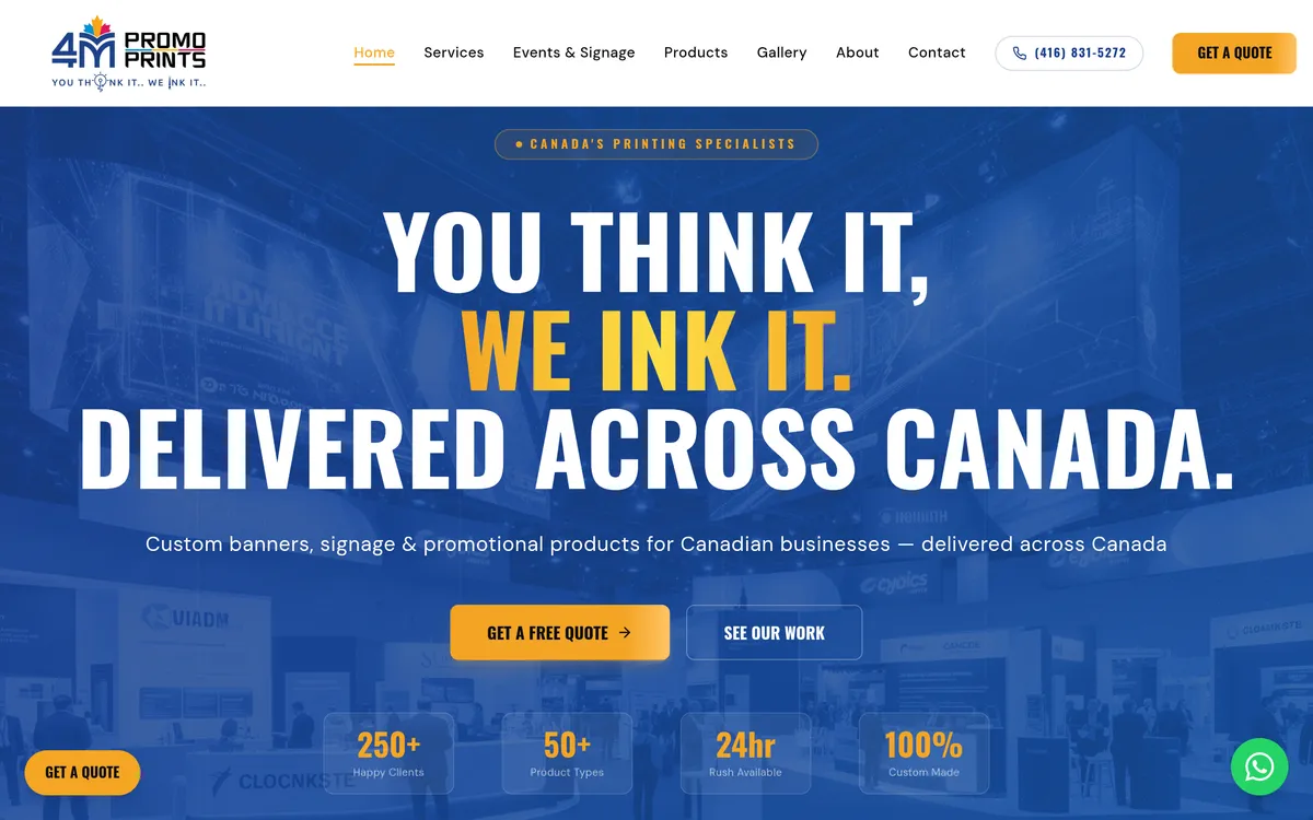 4M Promo Prints website — Print